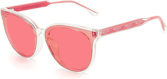 Jimmy Choo Herren Acetat Schmetterling Rote Brillengestelle mit Rezept