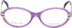Armani Exchange Women's Acetate Prescription Eyeglass Frame Purple