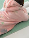 Palamaiki Kinder Bademantel Winterlich Fleece Rosa Sweetsilly Girl Flannelsherpa