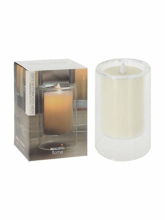 Koopman Christmas Battery Candle 15x10cm