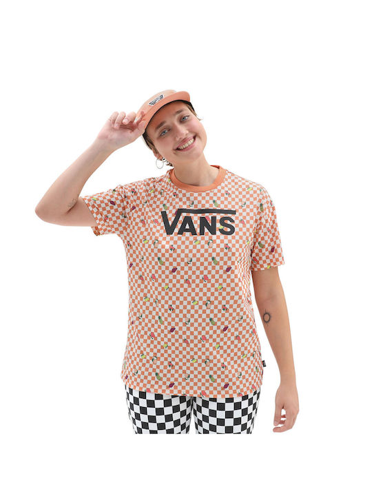 Vans Women's Blouse Cotton Orange