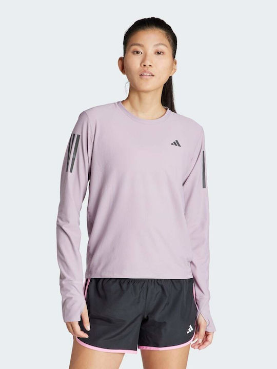 Adidas Own Γυναικείο Αθλητικό T-shirt Μωβ
