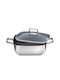 Kuchenprofi Dutch Oven Rectangular Glass with Glass Lid 28x28cm 1pcs