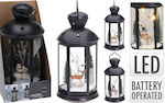 Koopman Christmas Black Battery Lantern 43x21.5cm