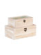 BigBuy Wooden Decorative Box 30x18x12cm