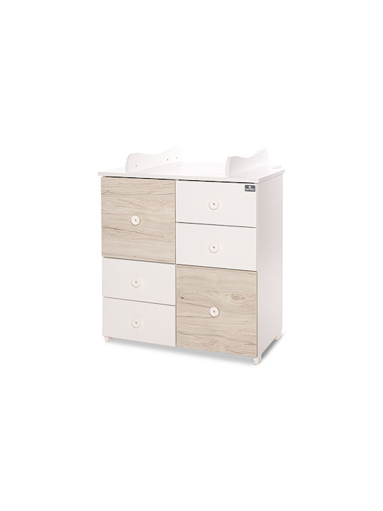 Baby Dresser with 6 Drawers White 83x71x96cm
