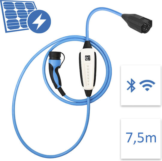 Nrgkick 32A Pure PV-User Portable Three-Phase Electric Car Charger 22kW with Built-in Cable 7.5m Type 2