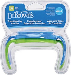 Dr. Brown's Plastic Baby Sippy Cup Handles 2pcs Multicolour