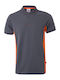 Velilla Work Polo Shirt Gray Gray - Orange