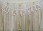 Decocraft Garland for Party in Ecru color