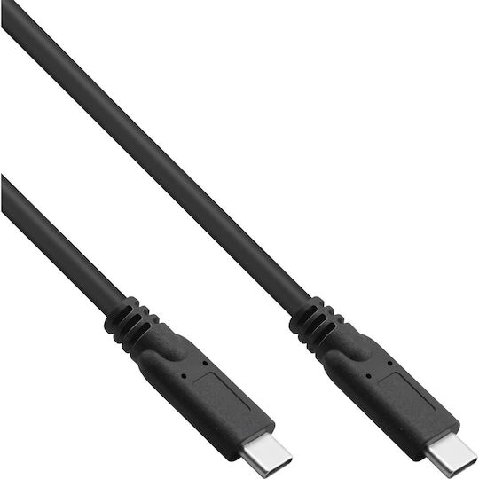 InLine USB 3.2 Cable USB-C male - USB-C 60W PD Μαύρο 3m 35703A