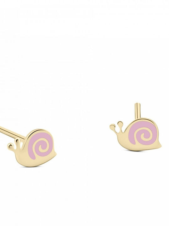 Chrilia Kids Earrings Studs made of Gold 9K