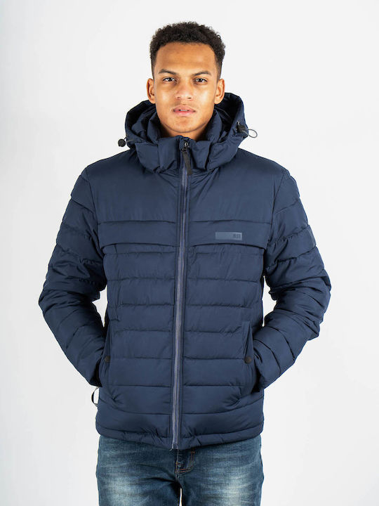 Marcus Men's Winter Puffer Jacket Blue