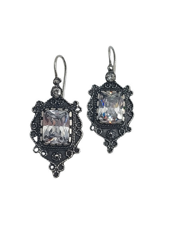 Earrings made of Silver with Stones