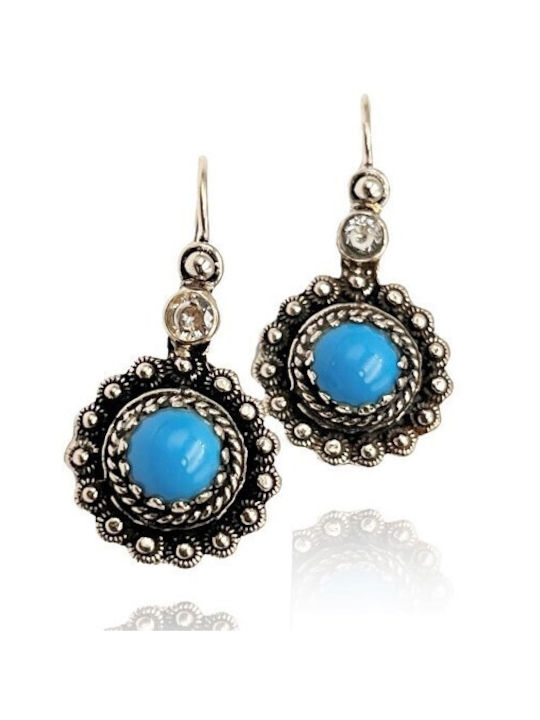 Earrings made of Silver with Stones