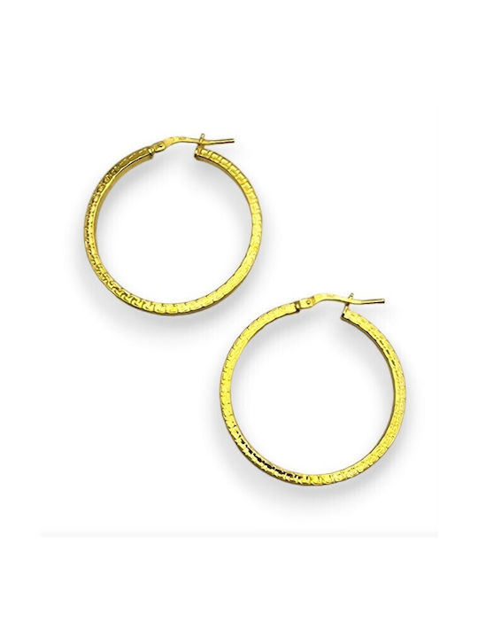 Earrings Hoops Gold Plated