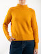 Erika Z Women's Long Sleeve Sweater Turtleneck Yellow