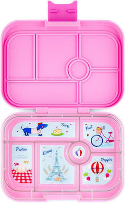 Yumbox Recipient pentru copii din plastic Fifi Pink - Paris FPI202210P