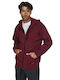 Bodymove Herren Sweatshirt Jacke mit Kapuze Bordeaux