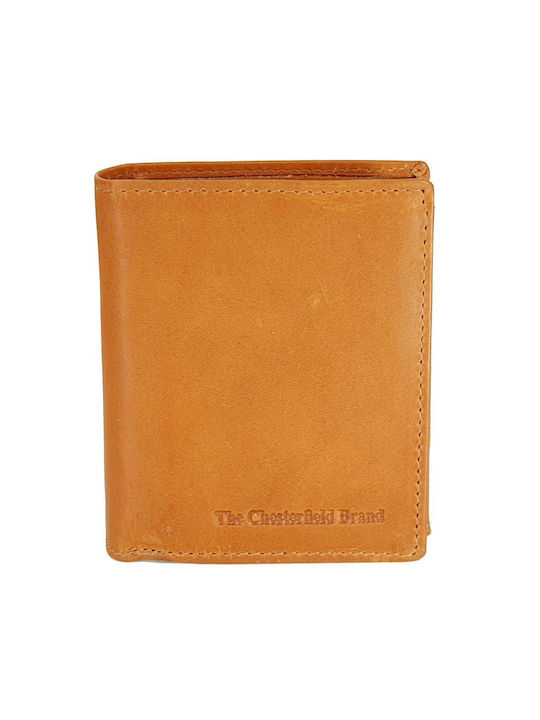 The Chesterfield Brand Δερμάτινο Ανδρικό Πορτοφόλι Καρτών με RFID Καφέ