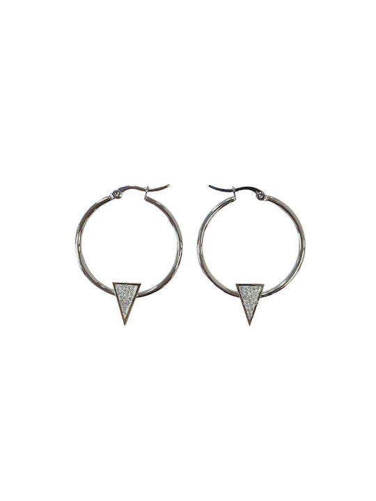 Earrings Hoops made of Steel