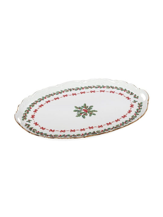 Cryspo Trio Noel Weihnachtlicher Salve Porzellan Höhe 43cm.