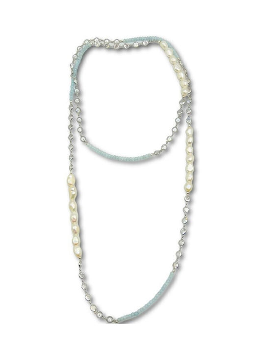 Necklace from Silver with Zircon