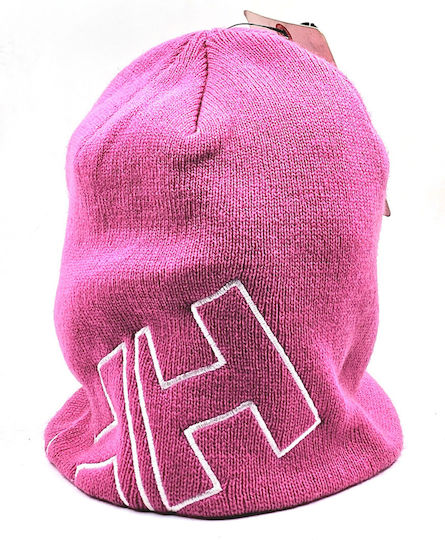 Outline Beanie Beanie Knitted in Fuchsia color