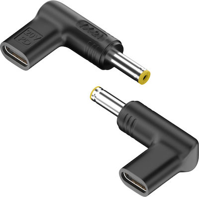 Powertech Βύσμα για Φορτιστή USB-C σε Acer 5.5x1.7mm, μαύρο