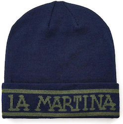 La Martina Beanie Ανδρικός Σκούφος Πλεκτός σε Μπλε χρώμα