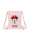 Minnie Mouse Παιδική Τσάντα Πουγκί Ροζ 26εκ.