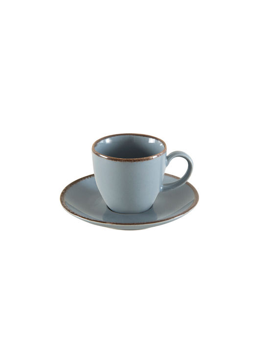 Porline Porselen Porcelain Espresso Cup Set 90ml Gray