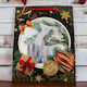 Paper Christmas Bag for Gift Multicolored 18x8x23cm.