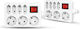 Geyer Power Strip 7 Positions with Switch and Cable 1.5m