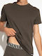 Men's Undershirt Short-sleeved in Green Color
