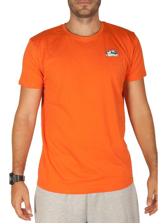 Sublevel T-shirt Bărbătesc cu Mânecă Scurtă Orange