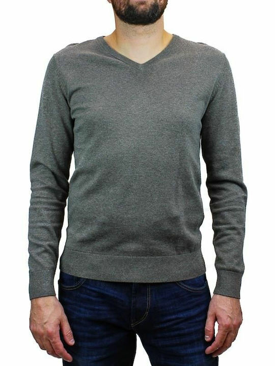 Tom Tailor Basic Men's Sweater with V-Neck Beige