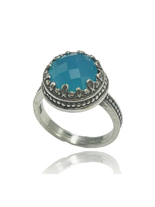 Women's Silver Ring with Stone