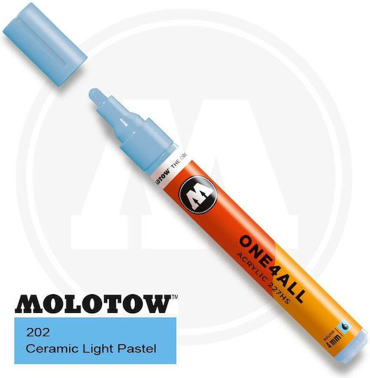 Molotow One4all Marker Acrilic 4mm Albastru deschis