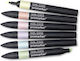 Winsor & Newton Zeichenmarker Mehrfarbig 6Stück