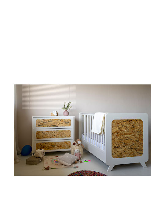 Santa Bebe Βρεφική Κούνια Λευκή για Στρώμα 70x140cm