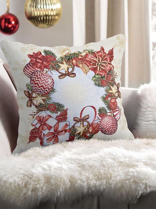 Lino Home Christmas Decorative Pillowcase Beige 53x53pcs 3200001470