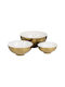 BigBuy Decorative Bowl 30x30x14cm 3pcs