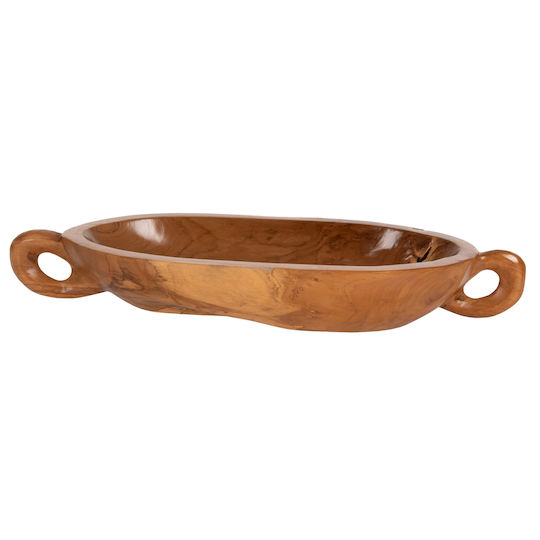 HomeMarkt Декоративна купа Дърво Жълт 64x21.5x9см 1бр