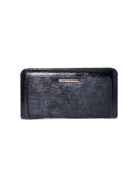 V-store Large Women's Wallet Cards Black