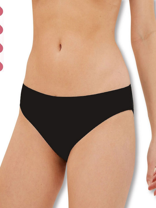Damen Slip Nahtlos Black