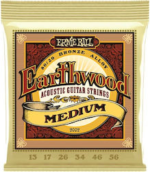 Ernie Ball Earthwood Einstellen Χορδών 80/20 Br...