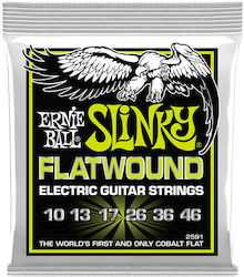 Ernie Ball 2591 Regular Slinky Flatwound E-Gita...