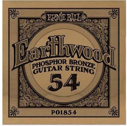 Ernie Ball Single Acoustic Guitar String Phosphor Bronze 54