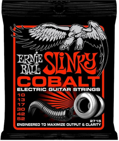 Ernie Ball Set Cobalt Electric Guitar Strings 10 - 52